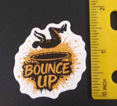 Bounce Up Bright Colorful Sticker (R)