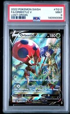 PSA 9 MINT Orbeetle V Lost Origin Full Art Holo 2022 Pokemon SWSH TG12/TG30 on eBay