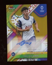 2024 Topps Finest UEFA Chrome Archie Gray RC Rookie Auto Gold 44/50