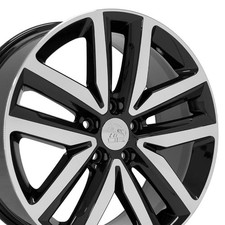 18x7.5 Black Machined 69941 Wheels Set4 Fits Vw Arteon Atlas Cc Eos Gti Jetta 18x7.5 Black Machined 69941 Wheels Set4 Fits Vw Arteon Atlas Cc Eos Gti Jetta