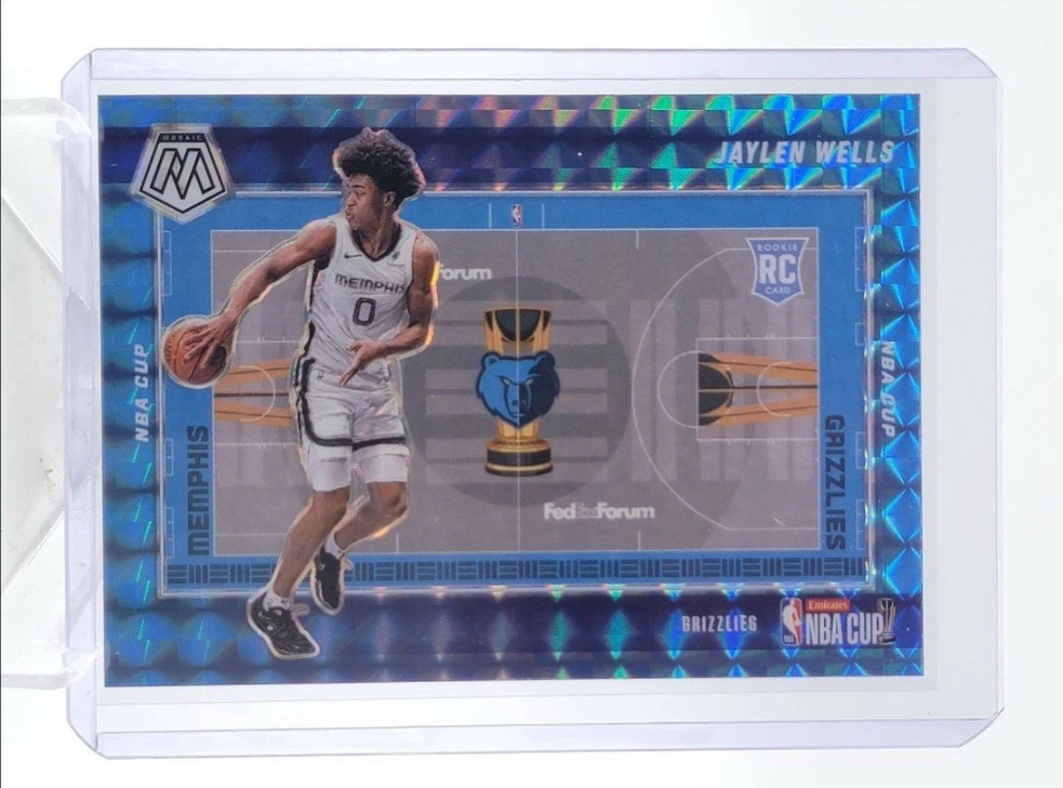 JAYLEN WELLS 2024-25 MOSAIC EMIRATES NBA CUP ROOKIE GRIZZLIES RC Q4856