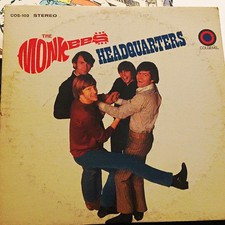 The Monkees Headquarters Colgems Rock Stereo Vinyl LP Record COS-103