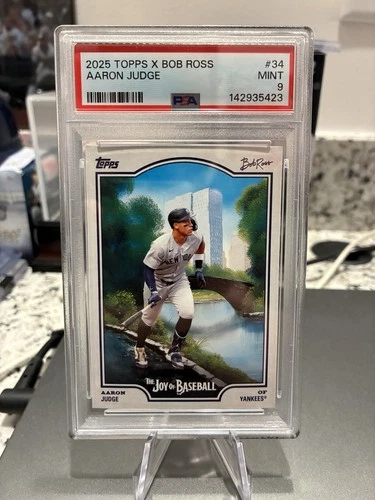2025 Topps X Bob Ross Aaron Judge PSA 9