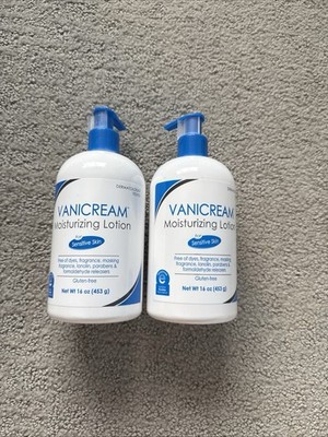 2 Pack Vanicream Moisturizing Lotion For Sensitive Skin 16 Oz Ea Exp 2027 Sealed
