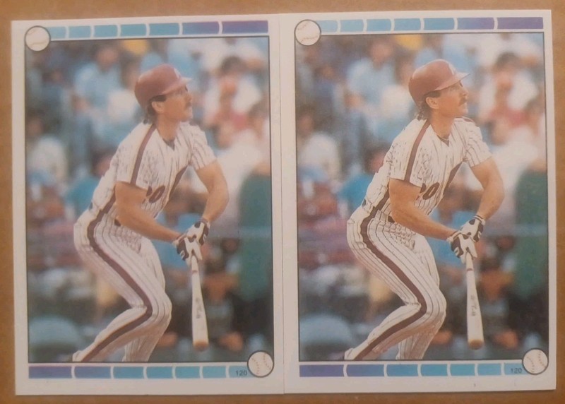 1989 TOPPS STICKERS #120 MIKE SCHMIDT HOF [2] PAUL MOLITOR HOF NM/MT 07220