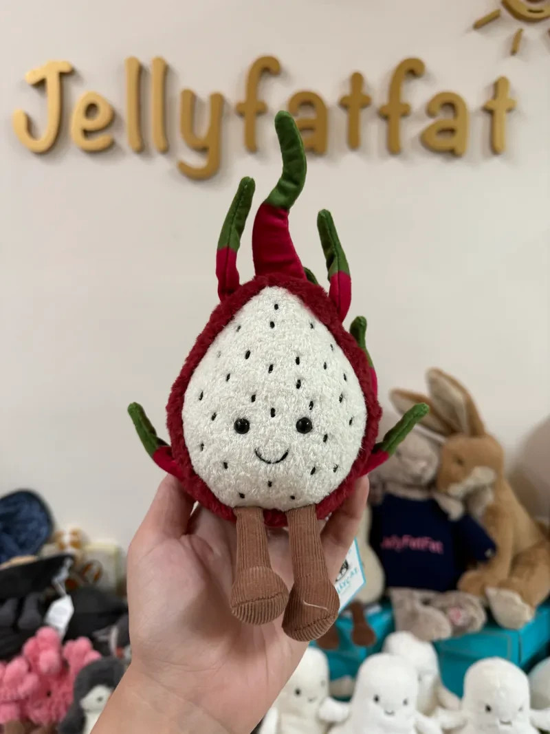 Jellycat Amuseables Dragon Fruit Plush Toy Stuffed Food Doll w