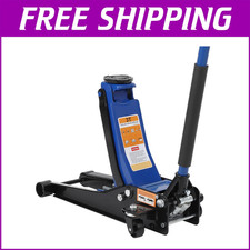 3 Ton Low Profile Floor Jack Aluminum Steel Racing Dual Pistons Pump Car Jack