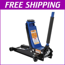 3 Ton Low Profile Floor Jack Aluminum Steel Racing Dual Pistons Pump Car Jack