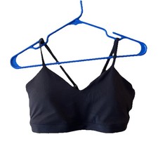 Women's Seamless Light Support Rib Sports Bra All In Motion black Medium strappy