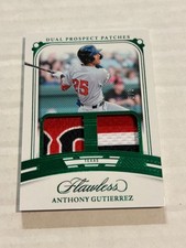 2024 PANINI FLAWLESS ANTHONY GUTIERREZ 3/5 DUAL EMERALD PRIME PATCH RANGERS G3