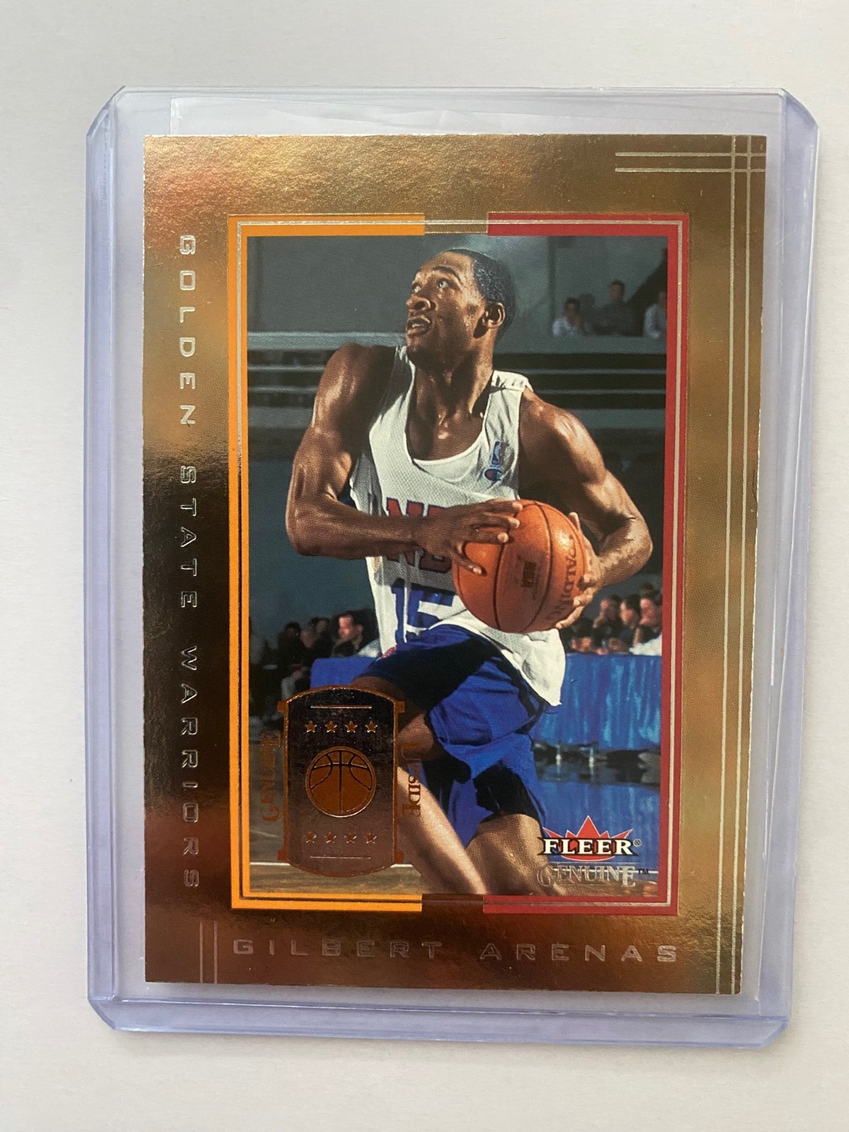 2001-02 Fleer Genuine GILBERT ARENAS Rookie #'d /1000 WARRIORS