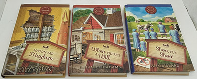 3 SUGARCREEK AMISH MYSTERIES Lot Guideposts HC Books GOYER PUTNAM, ADAMS LILLARD