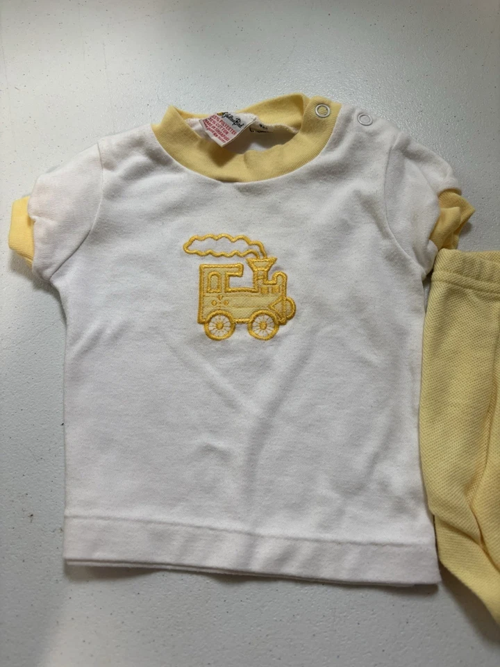 Mameluco de bebé vintage, traje de sol para bebé, traje unisex neutro de género 6 meses Foto 3 de 4