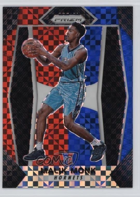 2017-18 Panini Prizm Red White & Blue Prizm Malik Monk #233 p8v