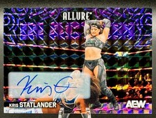 2026 UD Allure AEW Purple Diamond Auto Autograph Card KRIS STATLANDER #'d 09/10