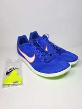 Nike Men's Zoom Rival Track  Field Distance Spikes Sz 10 Blue DC8725-401
