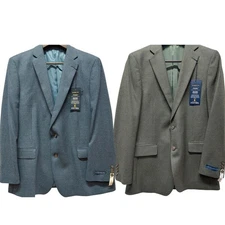 Stafford Classic Fit 100%American Wool Sportcoat Green & Navy Men sizes 40 to 52