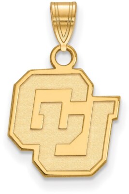 10K Gelbgold University of Colorado kleiner Anhänger von LogoArt (1Y025UCO)