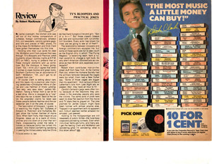 Dick Clark 6 oz original, vintage CLIPPINGS lot  (approx 80 pages)