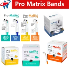 Dental Pro-Matrix Band, Disposable, Contoured MATRICES Bands 6mm / 4.5mm, 50/Bx