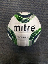 Mitre Ultimatch Match Ball Size 4 White/Green - Box of 10