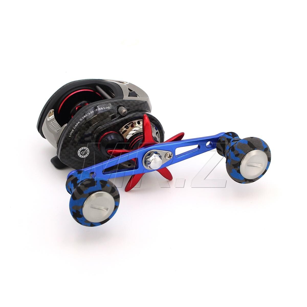 4" Bule Power Baitcasting Fishing Reel Handle for Abu Daiwa Shimano EVA Knobs