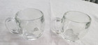 New Listing1970 Vintage Nestle Nescafe World Globe Frosted Glass Coffee Mugs Cups Set of 2