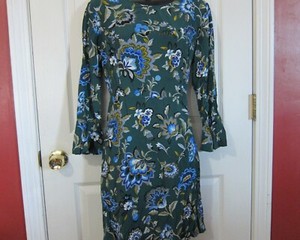 old navy green floral dress