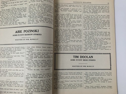 McNally's Bulletin No. 16 Vaudeville Burlesque Blackface Minstrelsy 1930 - Picture 4 of 6