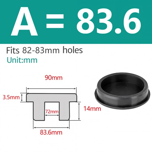 Silicone Rubber Round Hole Plugs Blanking End Cap Tube Pipe Insert Bung Black - Picture 63 of 92