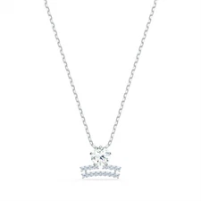 Swarovski Zodiac II Pendant Necklace, LIBRA, White, Mixed Metal Finish -5563895