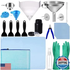 LCD 3D Printer Accessories Resin Tool Kit Includes Stainless Steel Funnel, Re