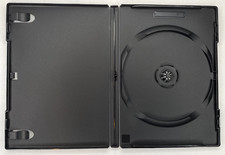 DVD Empty Cases Lot 15 Standard Black Single Disc USED Wrap Around Sleeve