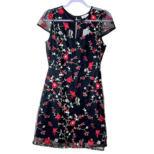 Lucy Paris Embroidered Flower Dress Black | eBay Lucy Paris Embroidered Flower Dress Black | eBay