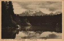 Old postcard postcard Hintersee with high gold GERMANY (1066675)