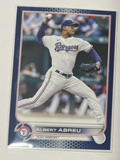 2022 Topps Update Albert Abreu #US101 Royal Blue Texas Rangers