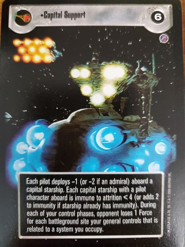 Star Wars CCG Estrella de la Muerte II Nivel Superior INDIVIDUALES Selecciona Elige Tu Tarjeta SWCCG - Imagen 22 de 110
