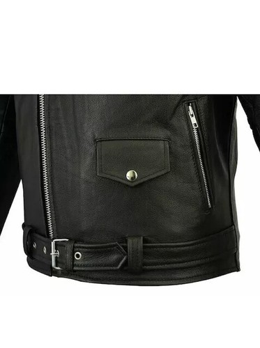 Leather Brando Motorbike Jacket Marlon Biker Motorcycle jacket on sale - Picture 4 of 7