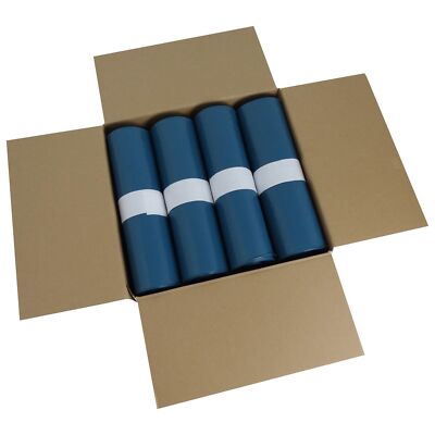 250x Abfallbeutel 120L Karton Rollen Müllsack Säcke Tüten Stark Blau Müllsäcke