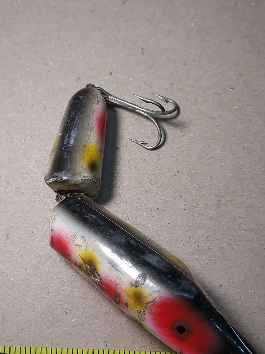 ルアー・フライ Heddon Jointed Vamp Wood Vintage Heddon Wood Jointed Vamp Lure | eBay