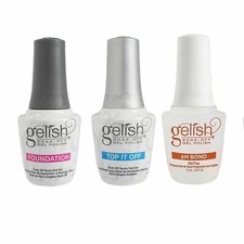 Gelish Terrific Trio Essentials Collection Kit de esmalte de uñas en gel en remojo, 15 ml