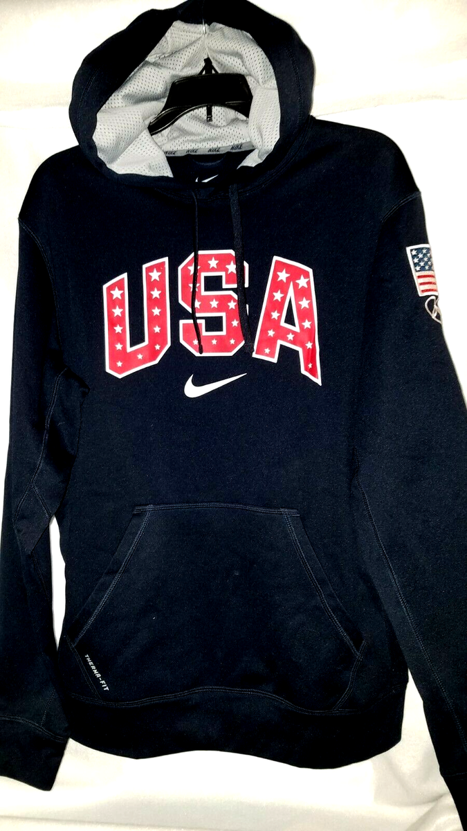 Nike Therma-Fit Men's Olympics Hoodie Sweatshirt Team USA Ko 2016