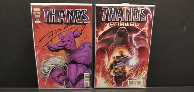Thanos annual 1 signed Donny Cates Thanos #18 Second Print Variants ...