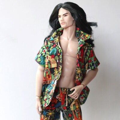 Miniature of Hawaii Shirt + Pants (Frida) for FR Homme,Ken, 1/6 action Figure