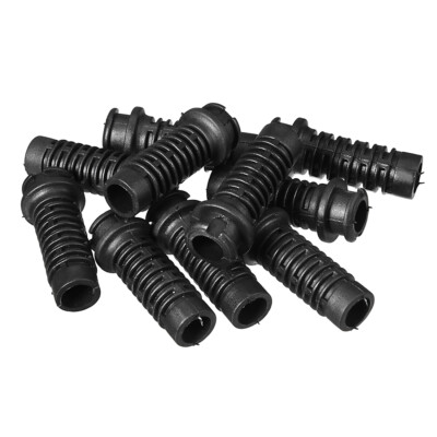 10 Stück PVC Zugentlastung Kabelknickschutz 7.5-8.0mm Innendurchmesser Schwarz
