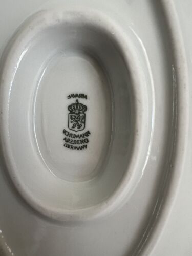 Alte Porzellan Sauciere Aufsatz Auffangschale Schumann, Arzberg, Bayern Vintage - Bild 2 von 7