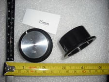 45mm Large black silver top amp knob volume amplifier radio control knob FAC