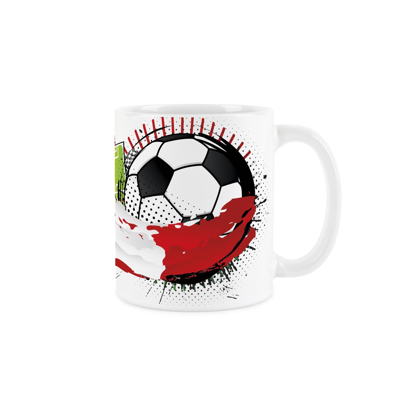 Italy Football Mug - Football Team Italian Flag Ceramic Tea/Coffee Cup Gift