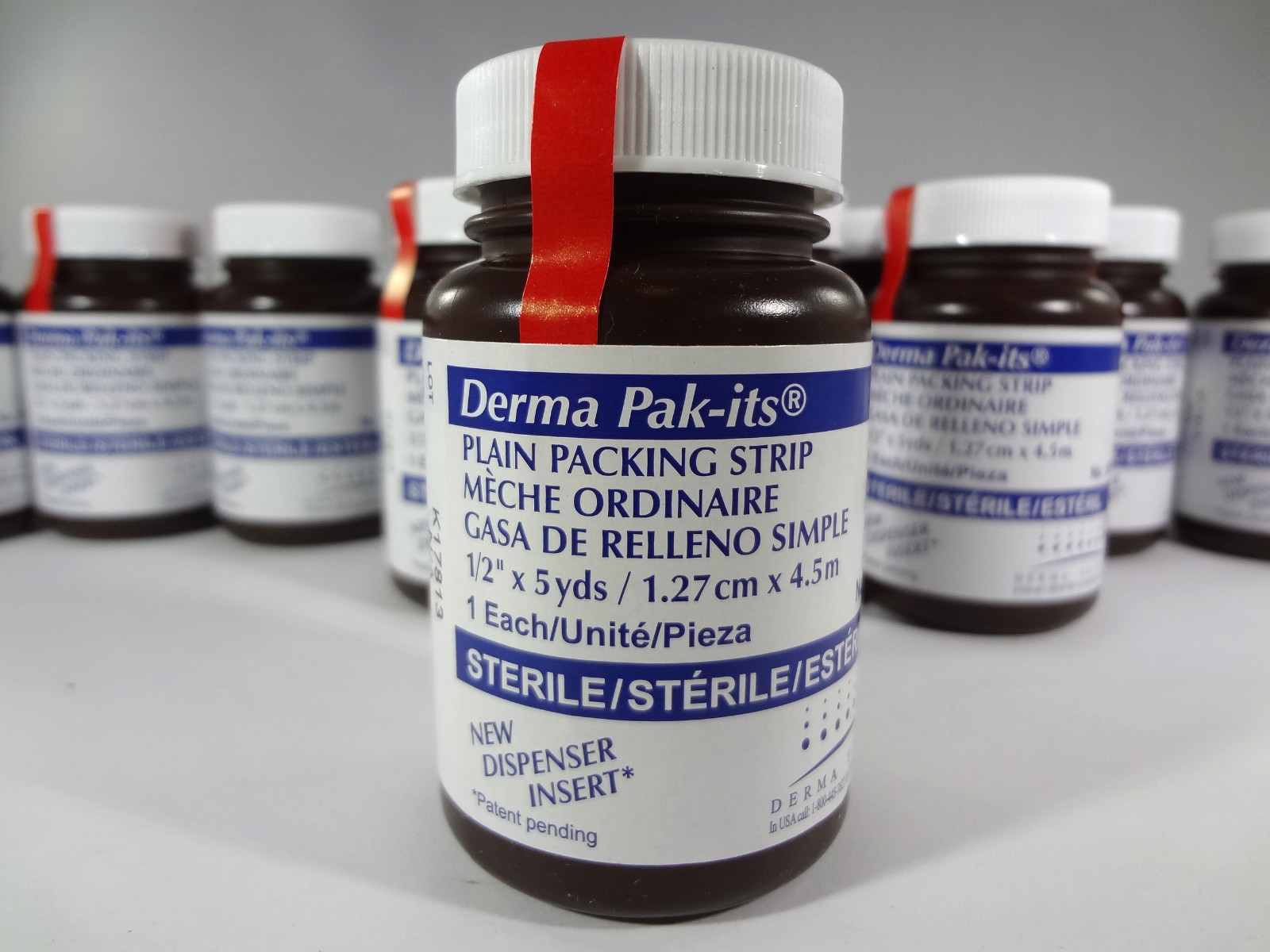 Derma Sciences PakIts Iodoform Gauze Plain Packing Strips STERILE 12