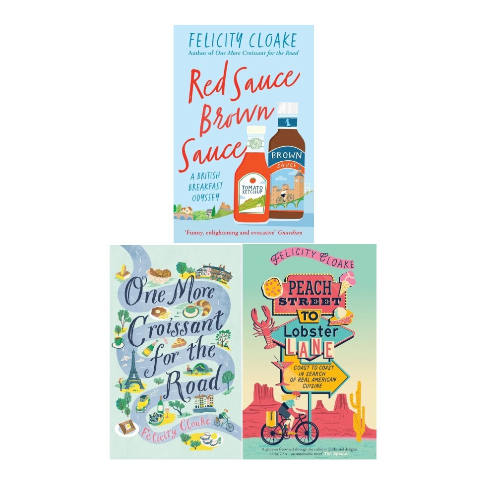 Felicity Cloake 3 Books Collection Set  Red Sauce,Peach Street to Lobster Lane